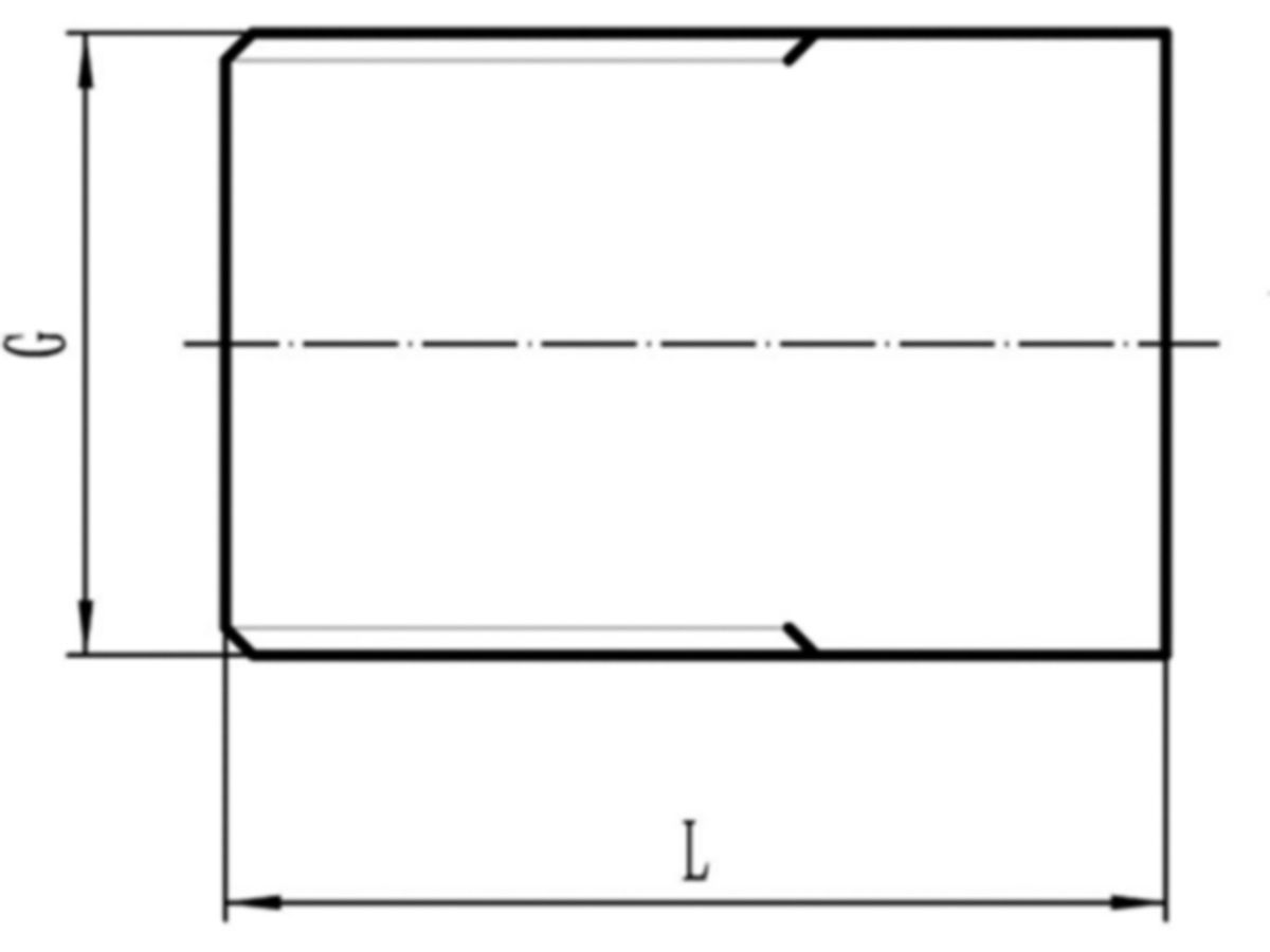 Anschweissnippel schwarz 1/2" x 100 mm