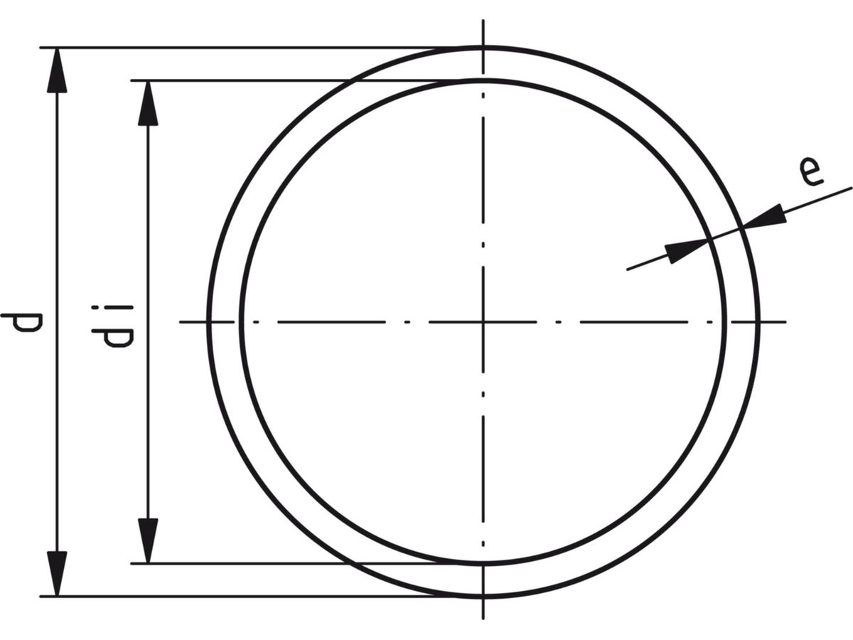 Rohr PVC-U grau SDR21  d63x3.0x5000mm