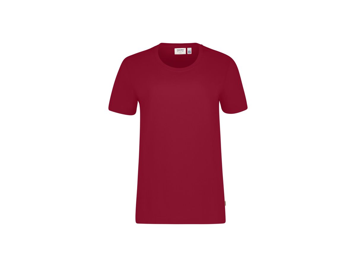 T-Shirt Bio-Baumwolle GOTS Gr. 6XL - weinrot,  100 % Bio-Baumwolle
