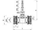 Combi-T mit SYNOFLEX-Muffe PN16 DN 100 - Abg. PE-Anschwe. universal