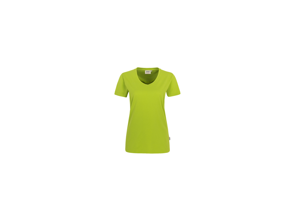 Damen-V-Shirt Performance Gr. M, kiwi - 50% Baumwolle, 50% Polyester