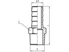 rostfr. Schlauchtülle 11/4"- 34 mm