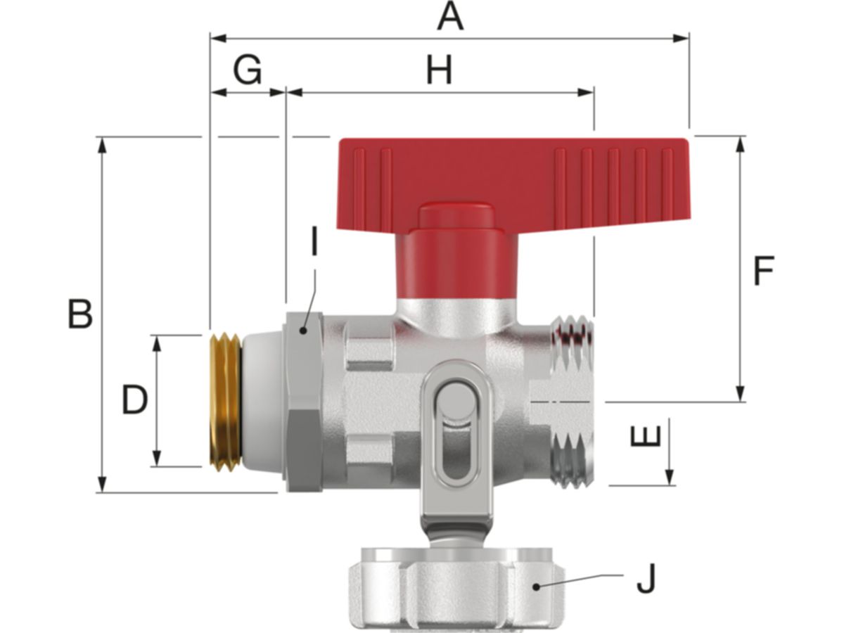 Entleerhahn Simplex-KFE Heizung - mit AG 1/2"