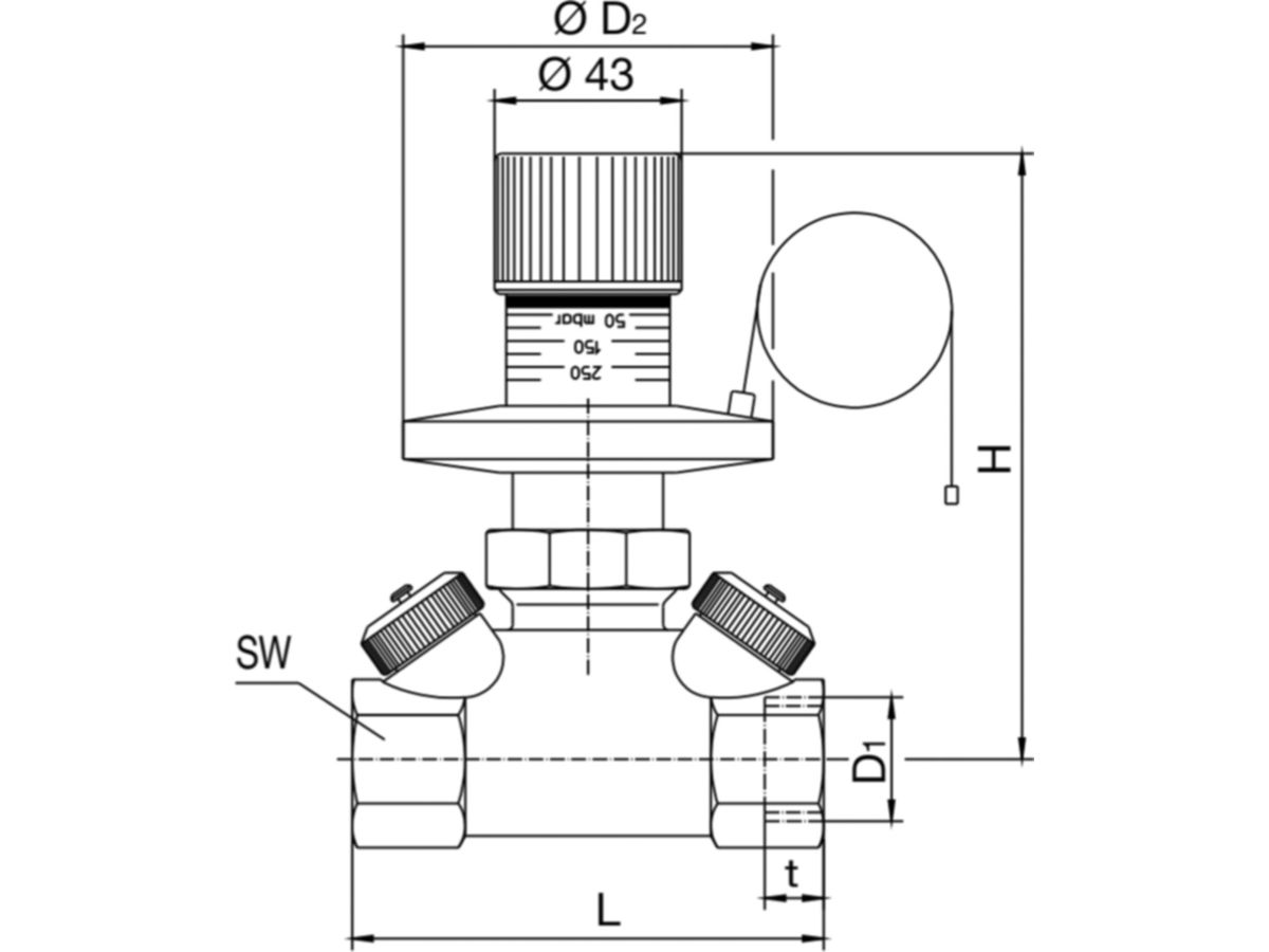 Oventrop Differenzdruckregler DTZ - Hycocon