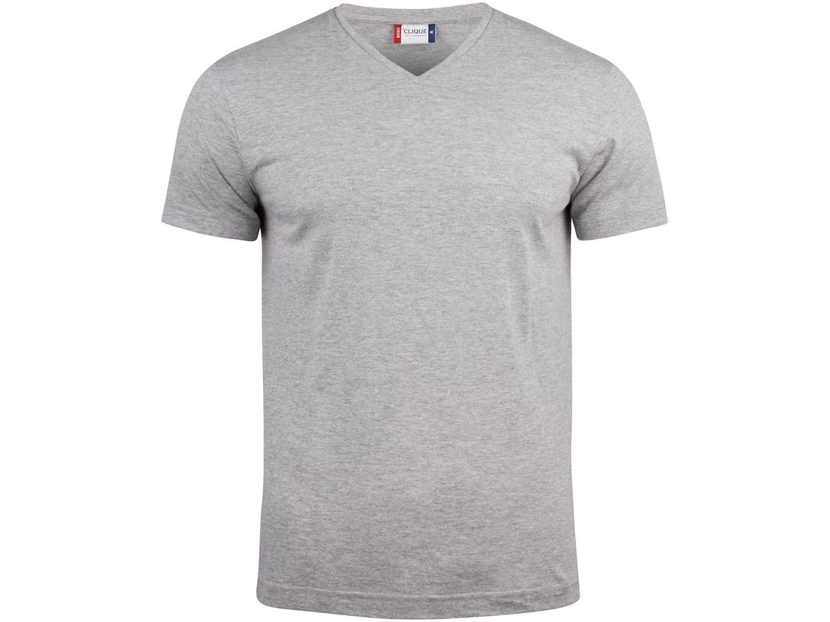 CLIQUE Basic T-Shirt - graumeliert, 100% CO, 145 g/m²