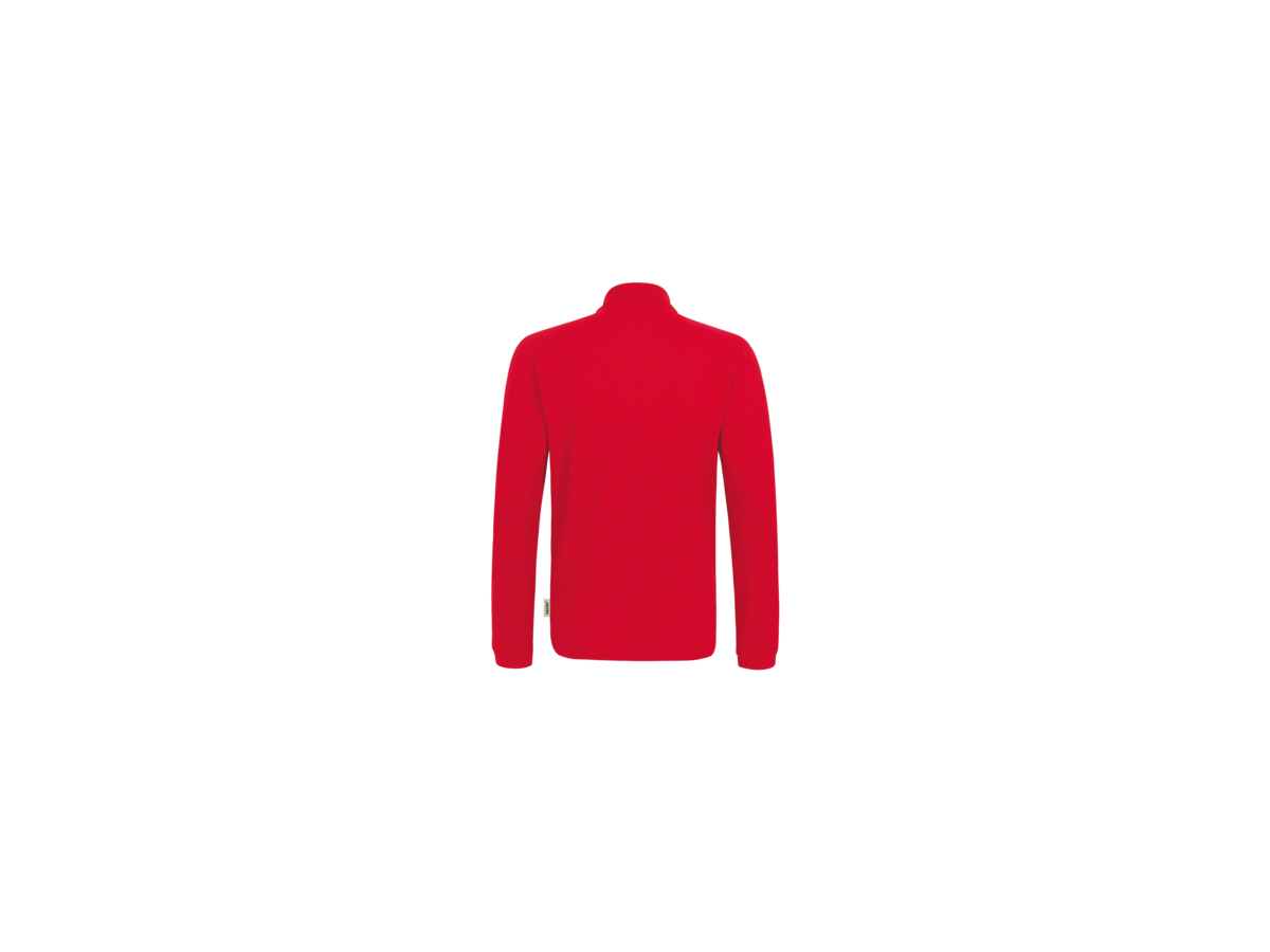 Longsleeve-Poloshirt Classic 3XL rot - 100% Baumwolle, 220 g/m²