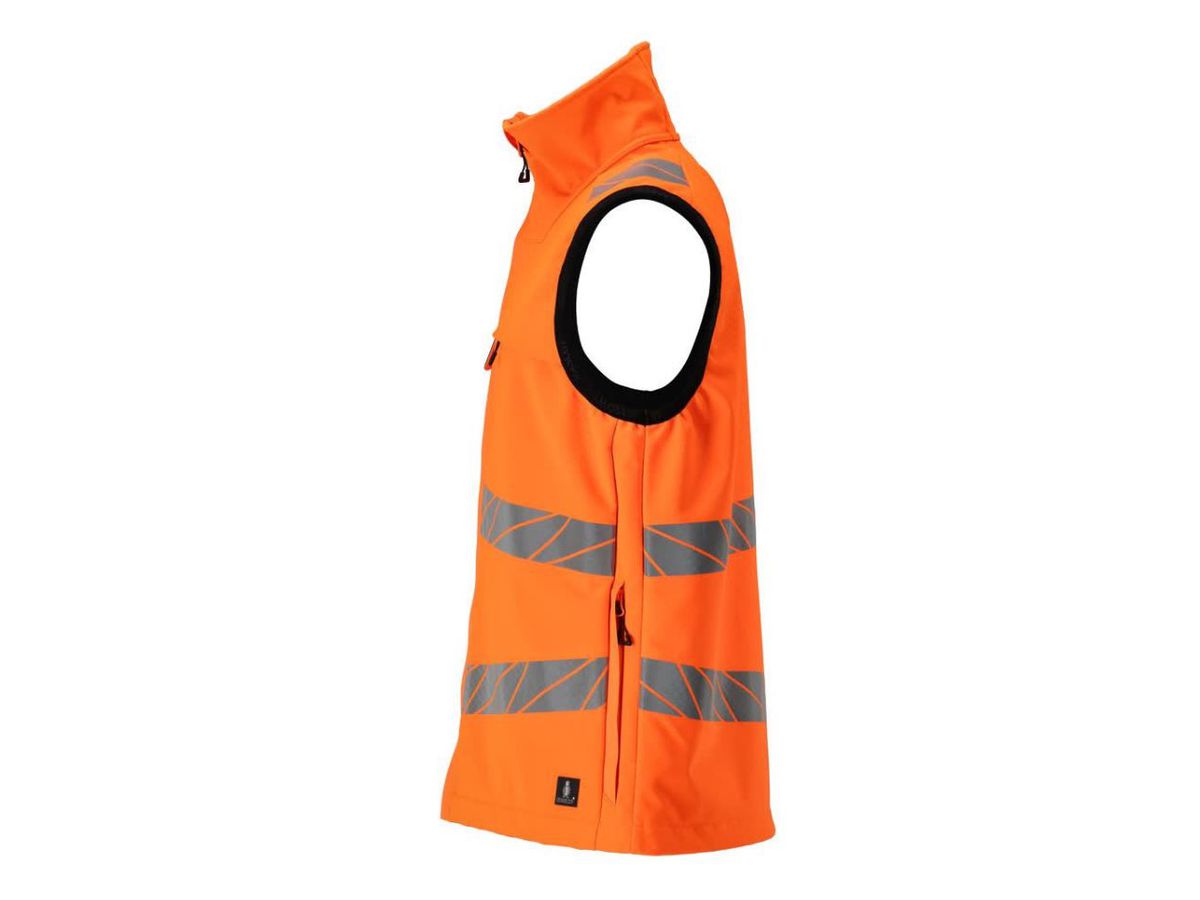 MASCOT Softshell Weste, Gr. XS - Hi-vis orange, 100% Polyester, 330g/m2