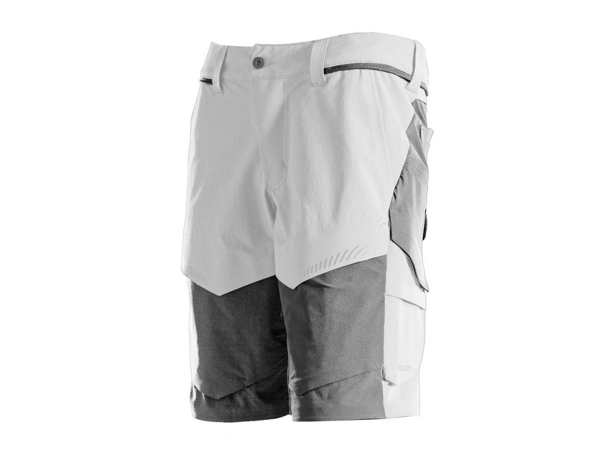 MASCOT® Shorts, weiss/anthrazitgr 29C56 - 89% Recyceltes Polyamid/11% Elasthan