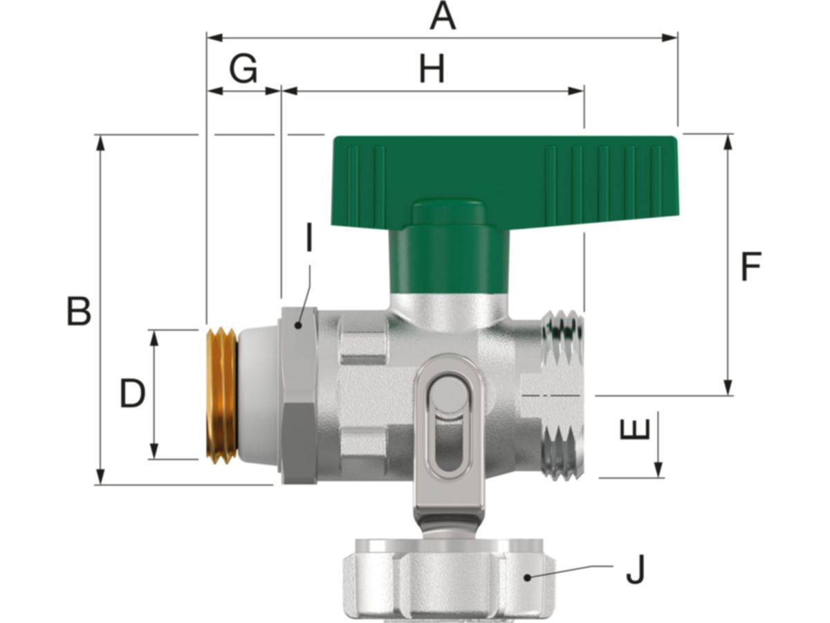 Entleerhahn Simplex-KFE Heizung - mit AG 1/2"